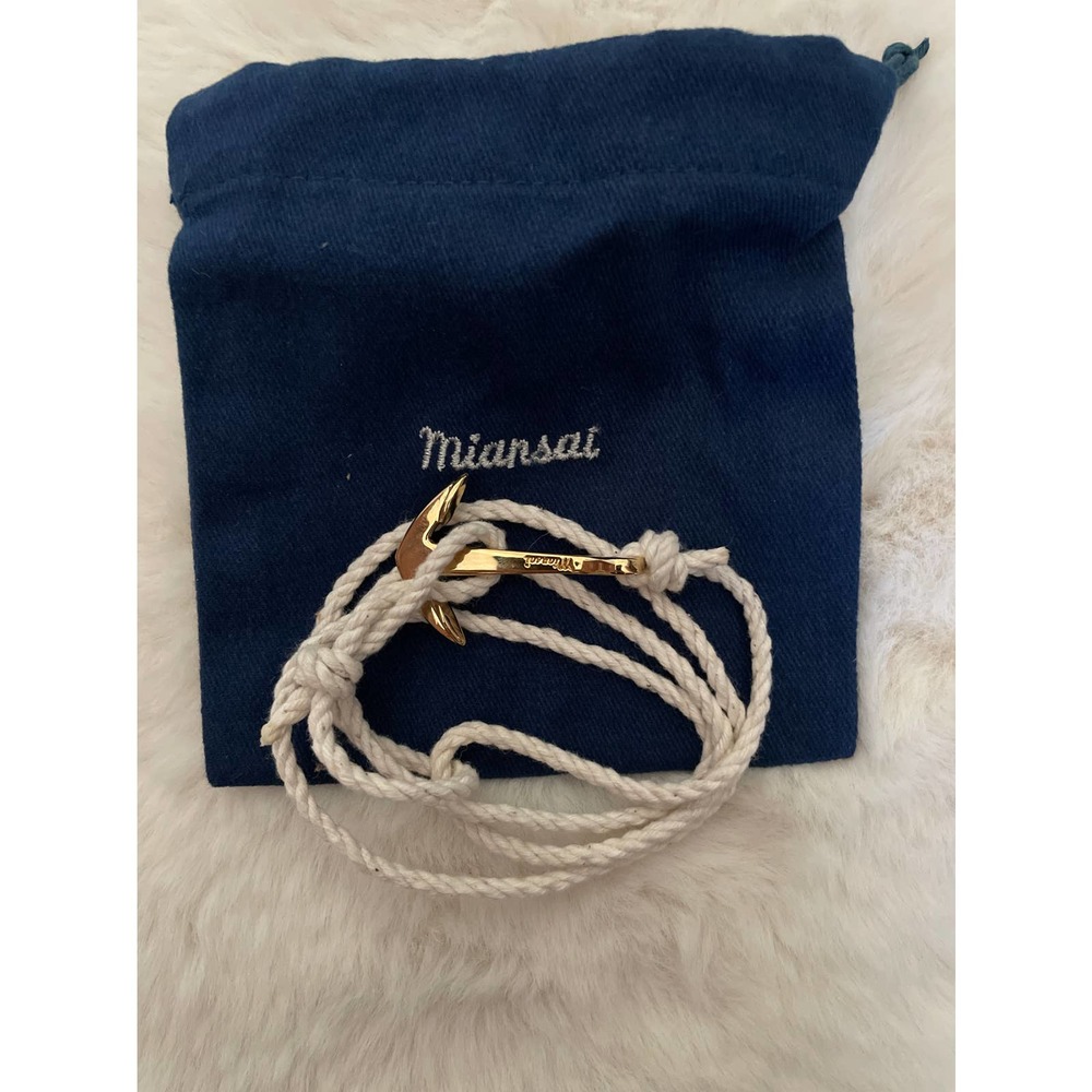 Miansai 14 k gold anchor wrap bracelet